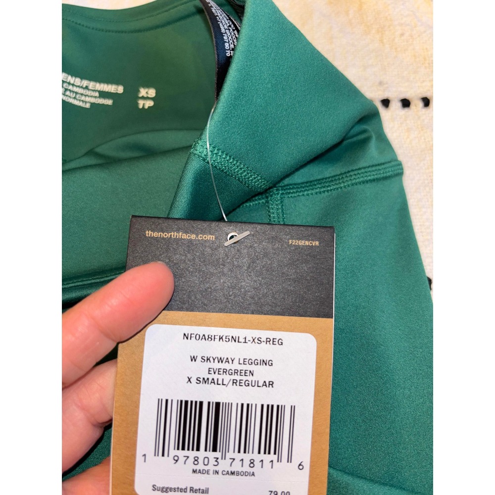 The North Face Skyway Legging Evergreen FlashDry-XD High Rise Womens Size XS - Picture 7 of 7
